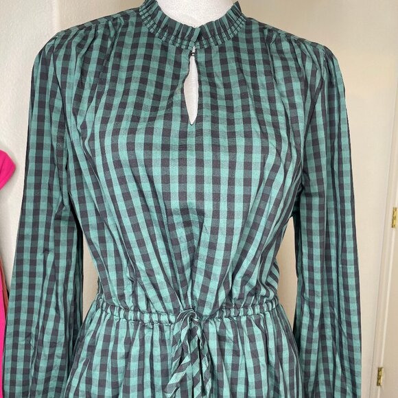 Draper James RSVP Women's Long Sleeve Button Front Tiered Dress Cottagecore L - Picture 4 of 12